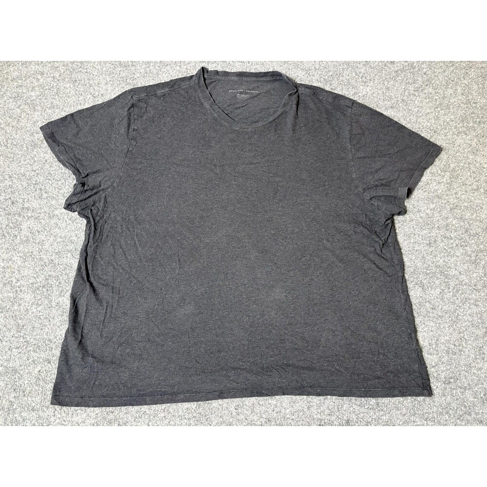 Everlane Uniform Shirt Mens 2XL Gray Short Sleeve Crew Neck Tagless Cotton Tee